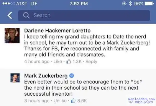 See Mark Zuckerberg
